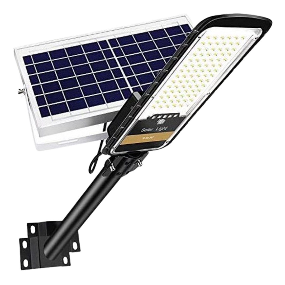 RUOKID 80W Solar Street Lights Outdoor feature dusk-to-dawn capabilities, making them a prime choice for the best solar flood lights with motion sensor.