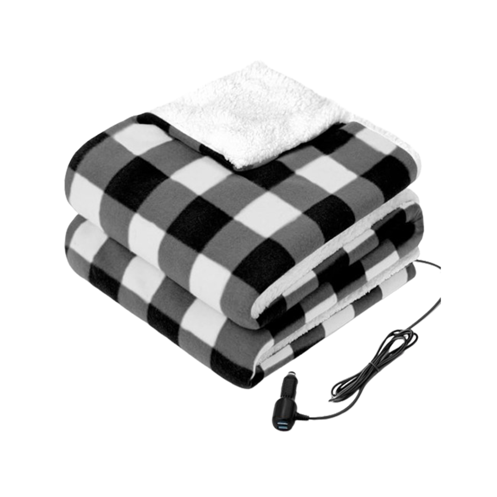 Sealy’s Heated Car Blanket brings the comfort of warmth to your travels, making it a leading choice for the best cordless electric blanket for vehicles.