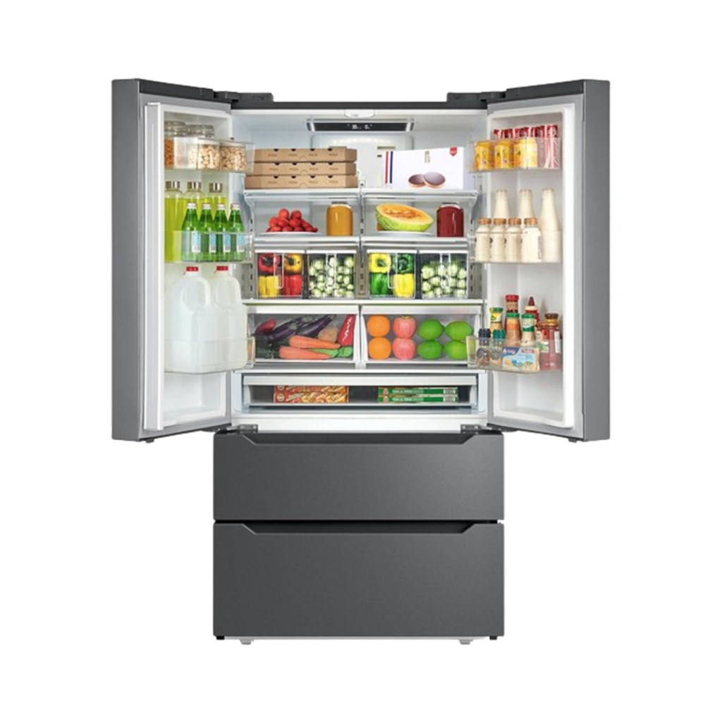 Discover the best refrigerator with a nugget ice maker, the SMETA French Door model, offering unparalleled storage and cooling features.
