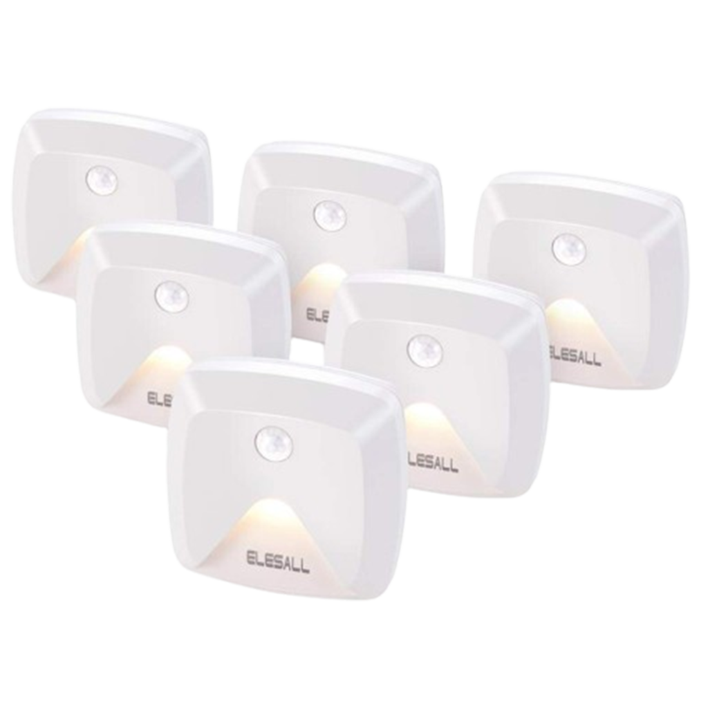 ELESALL's best motion sensor lights for stairs feature a stick-on design for easy installation and optimal stairway illumination.