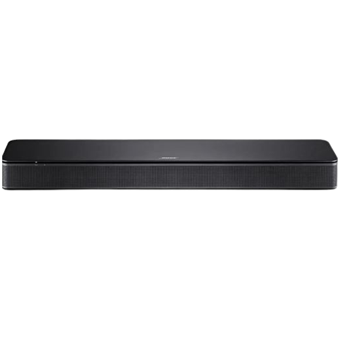 The Bose TV Speaker is praised for its compact size and powerful audio output, ranking it among the best compact soundbars for both music and movies.