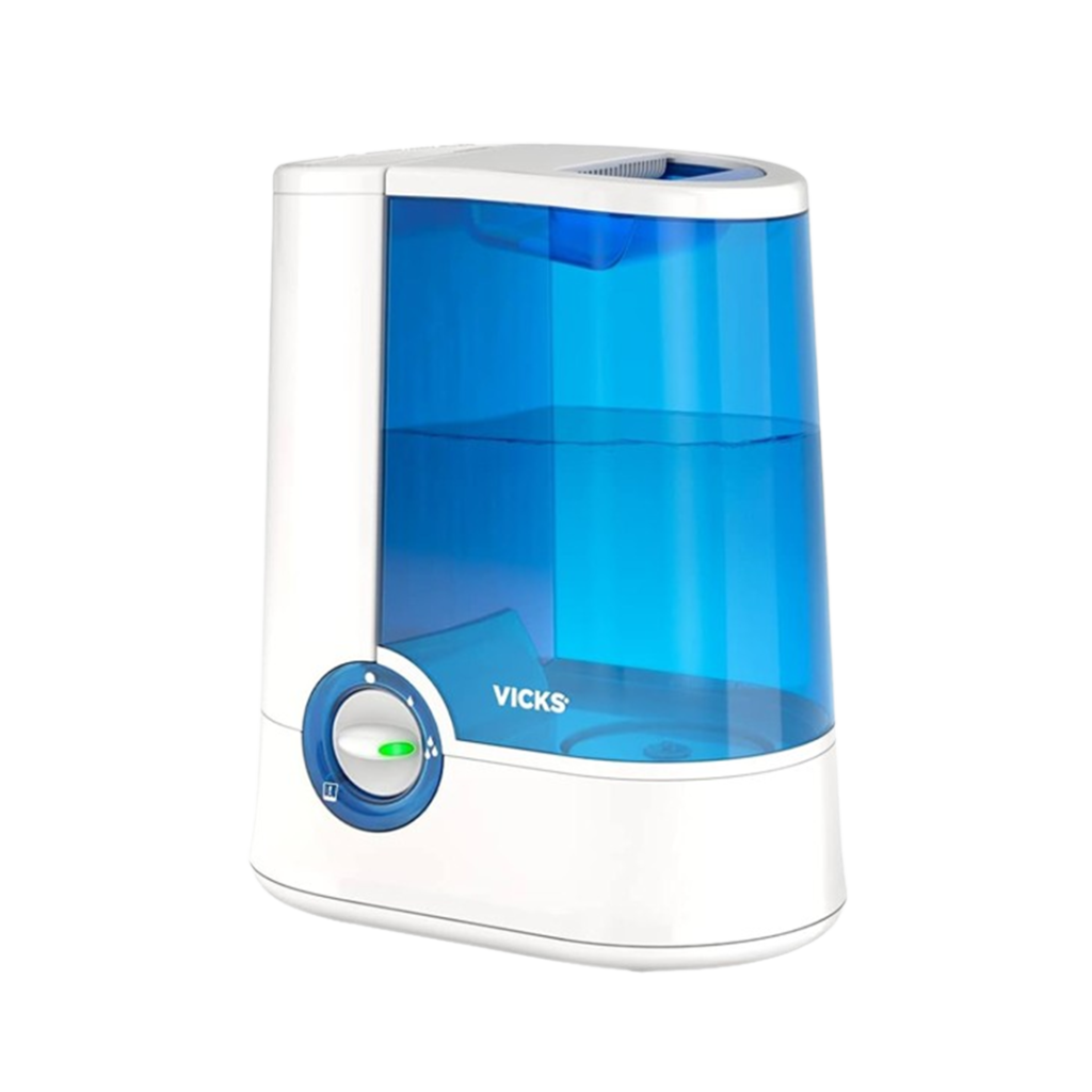 Vicks Warm Mist Humidifier is showcased as a great option for the best plant humidifiers, with a robust design and warm mist feature for plant care.