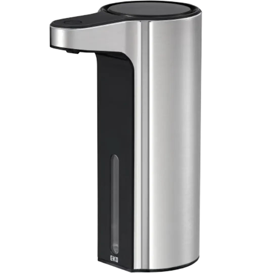 The EKO Aroma, known for being one of the best-rated automatic soap dispensers, with a stylish and modern design.