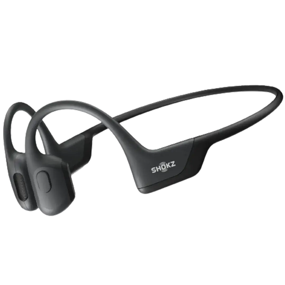 Experience premium sound with Shokz OpenRun Pro bone conduction headphones with a microphone, tailored for active users who value high-quality audio.
